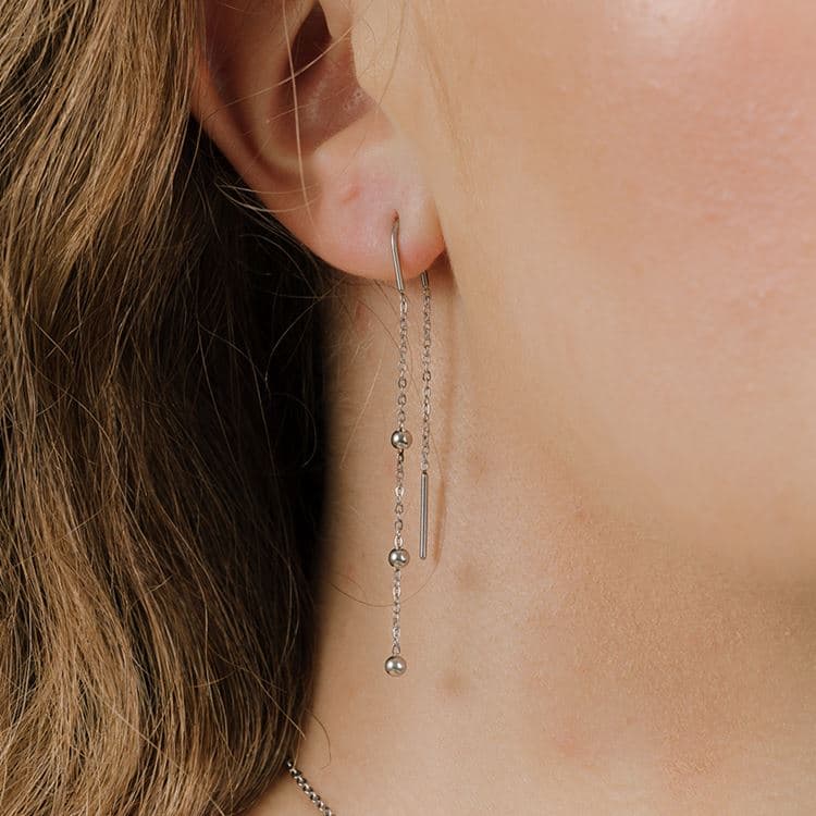 Ohrringe Harmony | Silberfarben – Bild 2