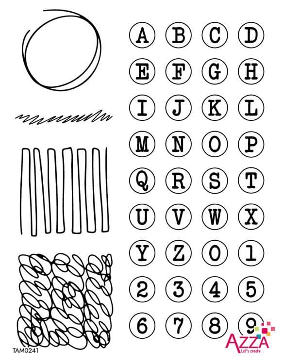 Diamantstempel 'Buchstaben'