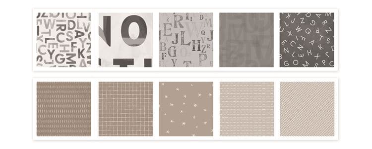 Designpapierblock A4 'Buchstaben' – Bild 2