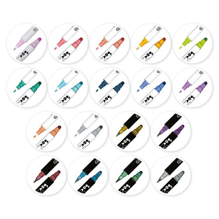 Set Filz & Punktschreiber (18 Stk)