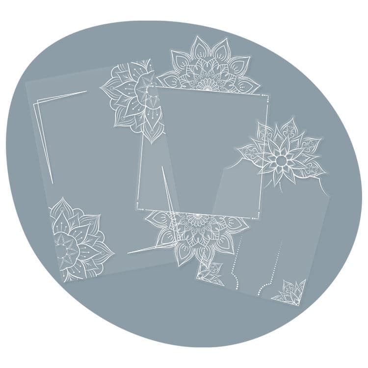 Acetat-Figuren ‘Künstlerische Symbole’