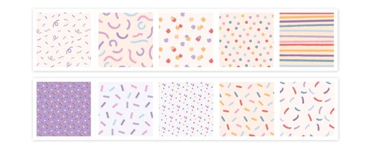 Designpapierblock A4 'Konfetti' – Bild 2