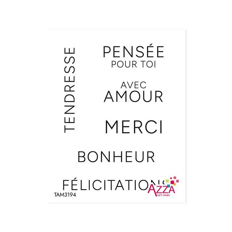 Rubinstempel 'Mots Jolies fleurs' 🇫🇷