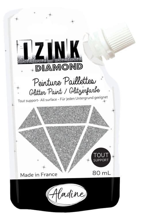 Glitzer Strukturpaste 'Silber'