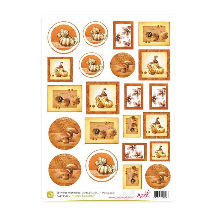 Motivpapier 'Herbstliche Köstlichkeiten'