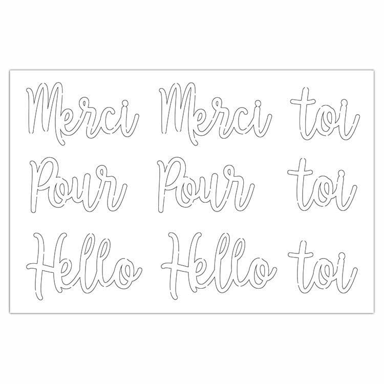 Konturenfiguren 'Message' 🇫🇷