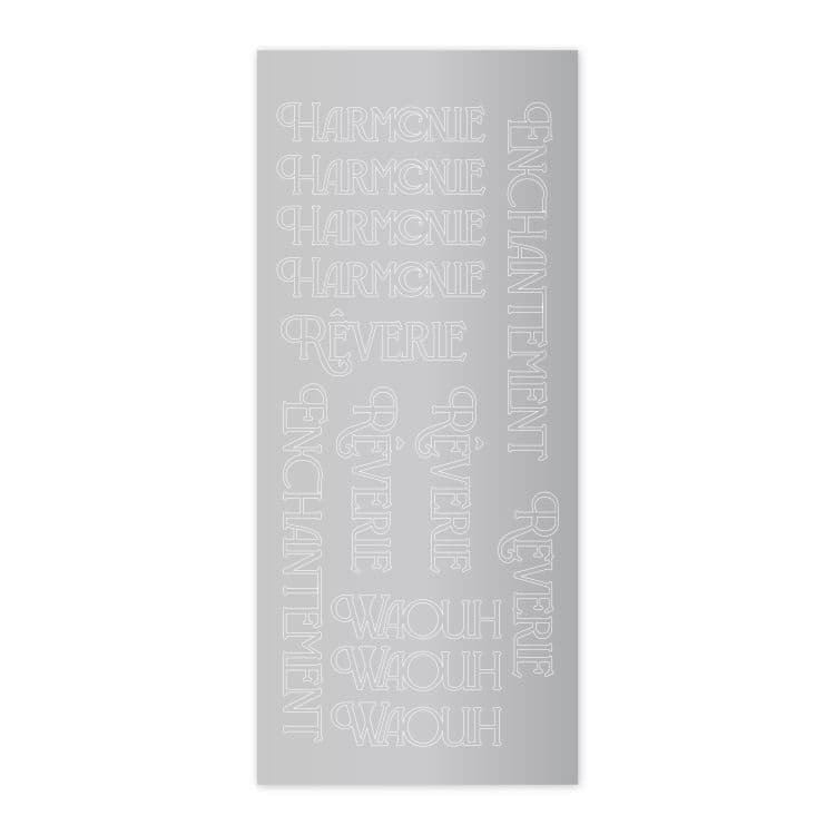 Konturenaufkleber 'Worte himmlisch’ 🇫🇷