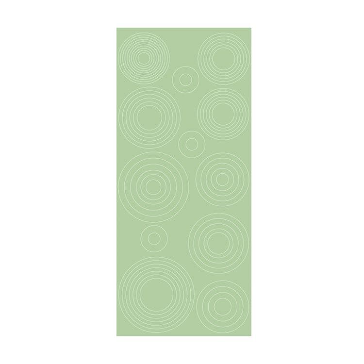 Konturenaufkleber 'Konzentrische Kreise Apfelgrün'