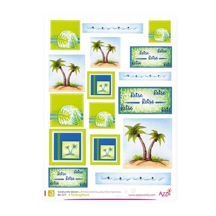 Motivpapier 'Reisetagebuch'