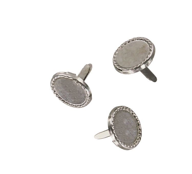 Musterbeutelklammern Dekor 'Silber' (10 Stk.)