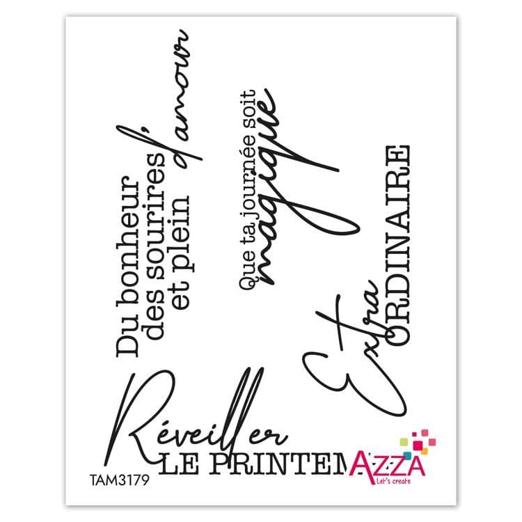 Rubinstempel 'Mots Mimosa' 🇫🇷