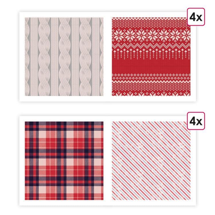 Designpapier A4 'Mein schönstes Weihnachten' (8 Stk.)