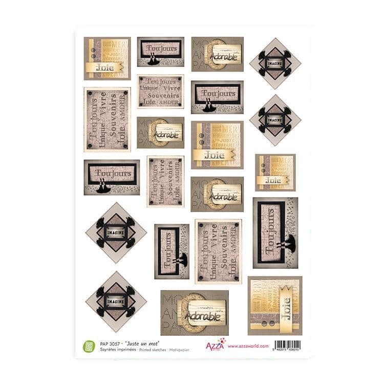 Motivpapier 'Nur ein Wort'