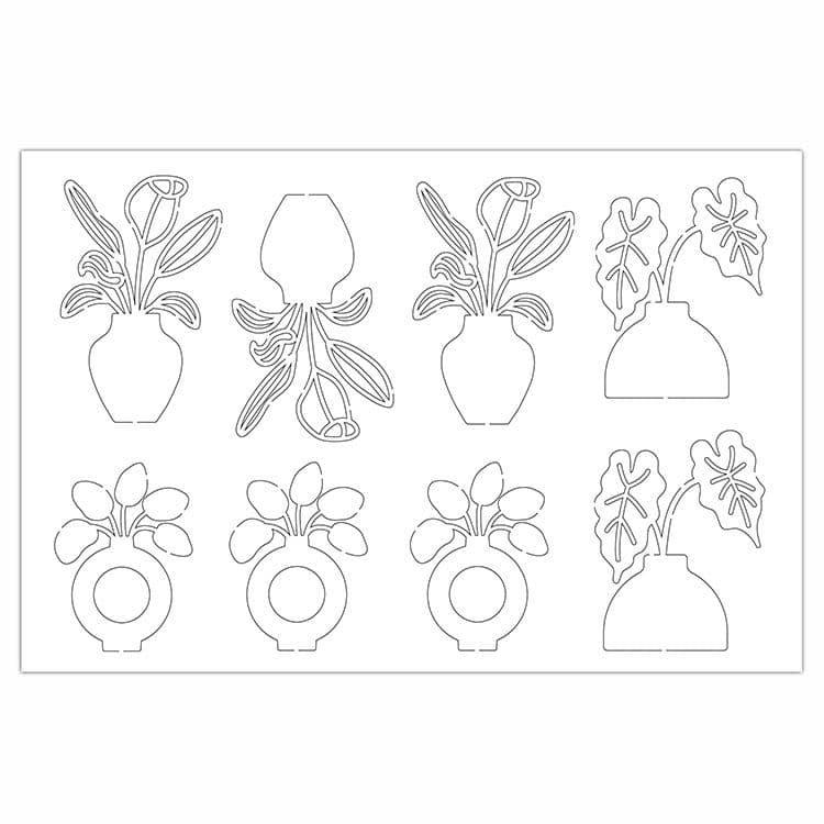 Konturenfiguren ‘Hübsche Glasarbeiten’