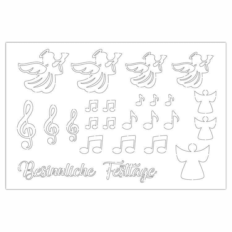 Konturenfiguren 'Stille Nacht'