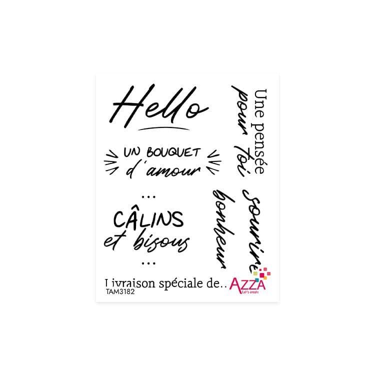 Rubinstempel 'Mots Composition florale' 🇫🇷