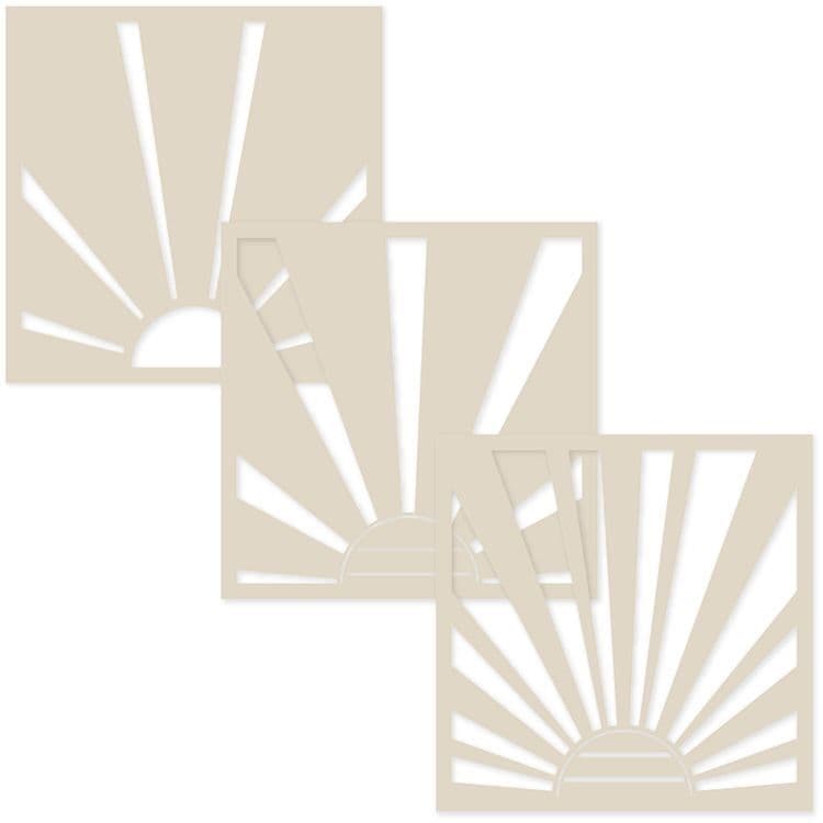 Lagenschablonen 15x15 ‘Retro Design'