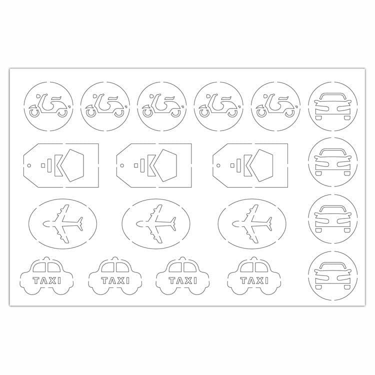 Konturenfiguren 'Wir gehen an Bord'