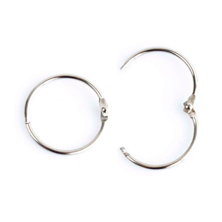 Binderinge ‘2,5cm Silber’ (6 Stk.)