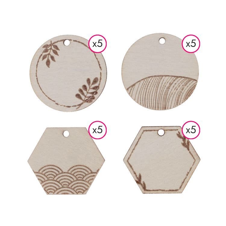 Holzetiketten ‘Runde