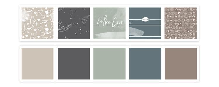 Designpapierblock A4 'Kaffeemomente' – Bild 2