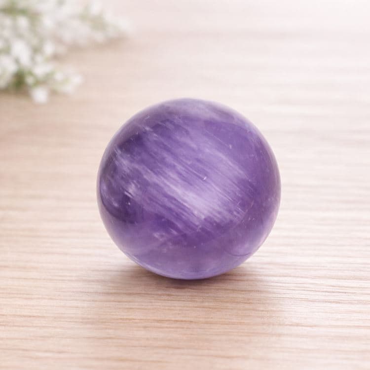 Kugelförmiger Edelstein - Amethyst – Bild 3