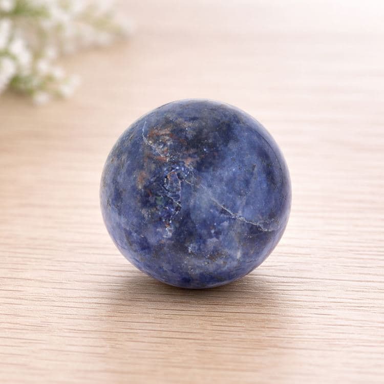 Kugelförmiger Edelstein - Sodalit – Bild 3