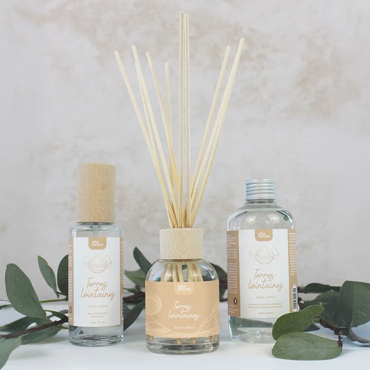 Diffusor mit Rattan-Stäbchen – Ferne Länder (nachfüllbar)