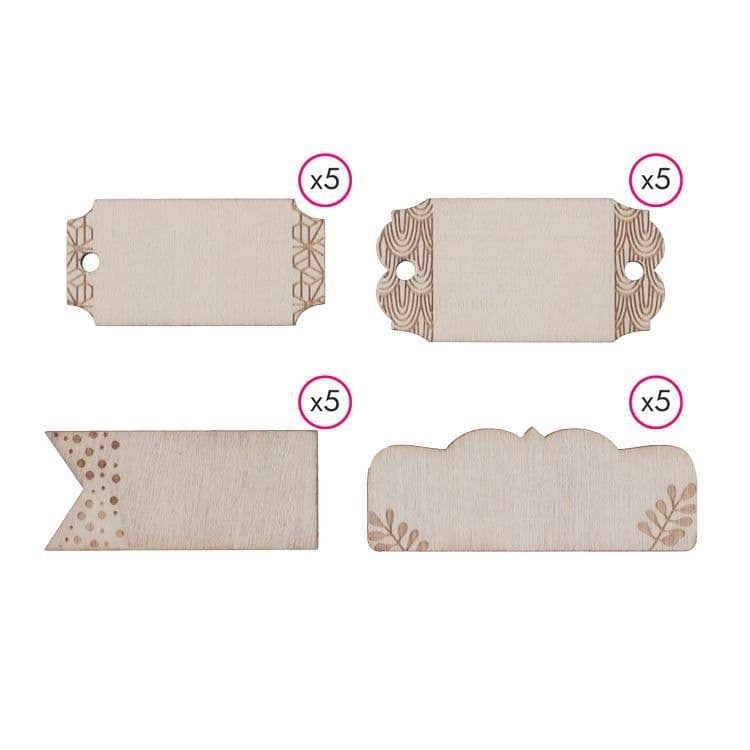 Holzetiketten ‘Rechteckige’