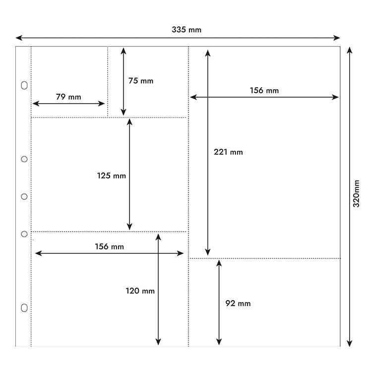 10 Einsteckhüllen Kollektion 2 (30x30) - 6 Fächer – Bild 2