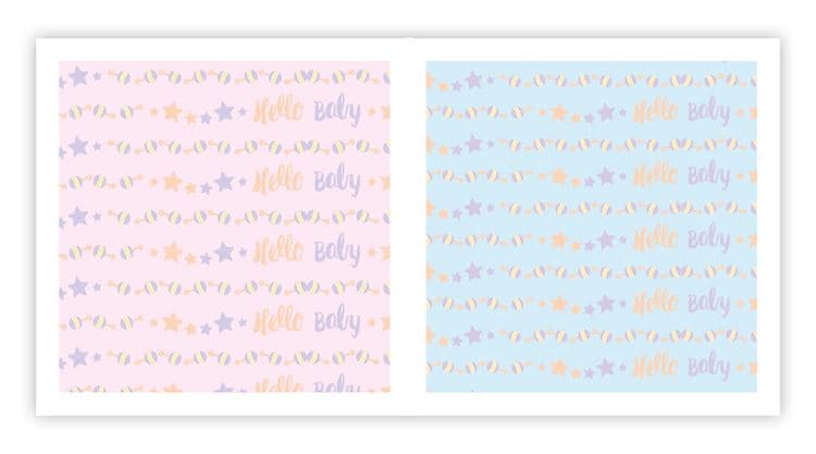 Designpapier A4 'Geburt' (8 Stk.) – Bild 2