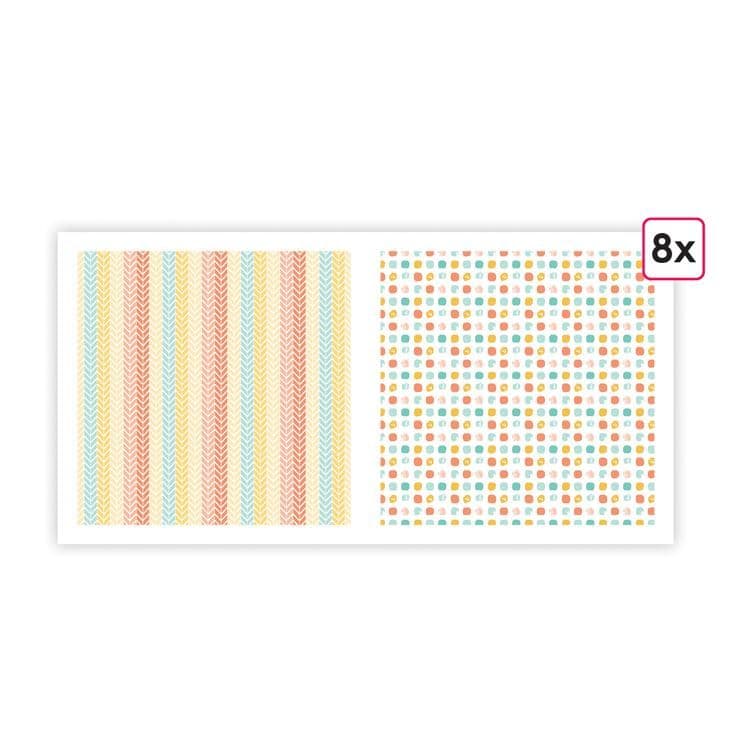 Designpapier A4 'Glückwünsche' (8 Stk.)