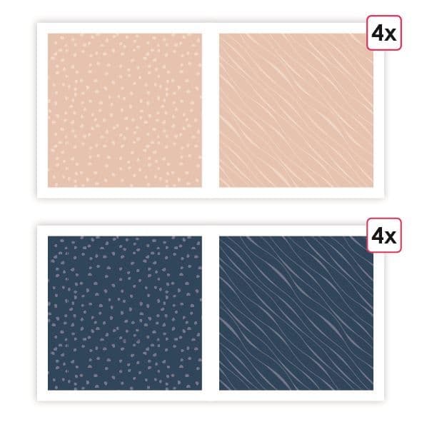 Designpapier A4 ‘Essentiell Zimt’ (8 Stk.)