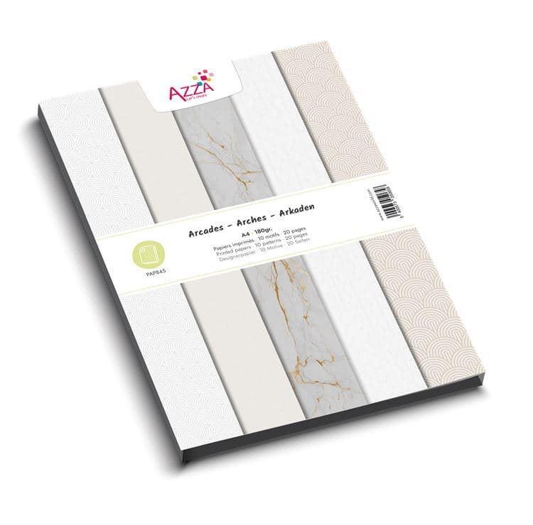 Designpapierblock ‘Vellum Arkaden’ (160gr) – Bild 2