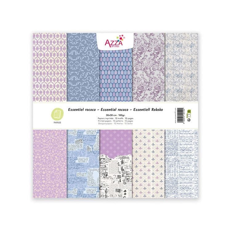 Designpapierblock 30x30 ‘Essentiell Rokoko’