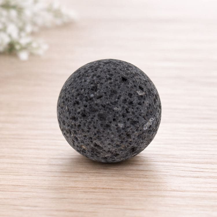 Kugelförmiger Edelstein - Lavastein – Bild 3