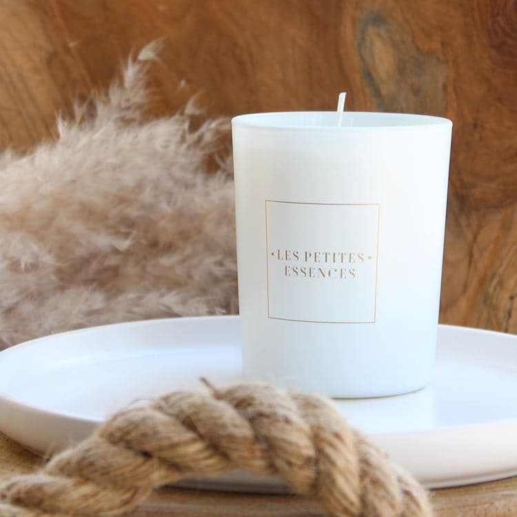 Kerzenglas 180 g - Mattweiß – Bild 2