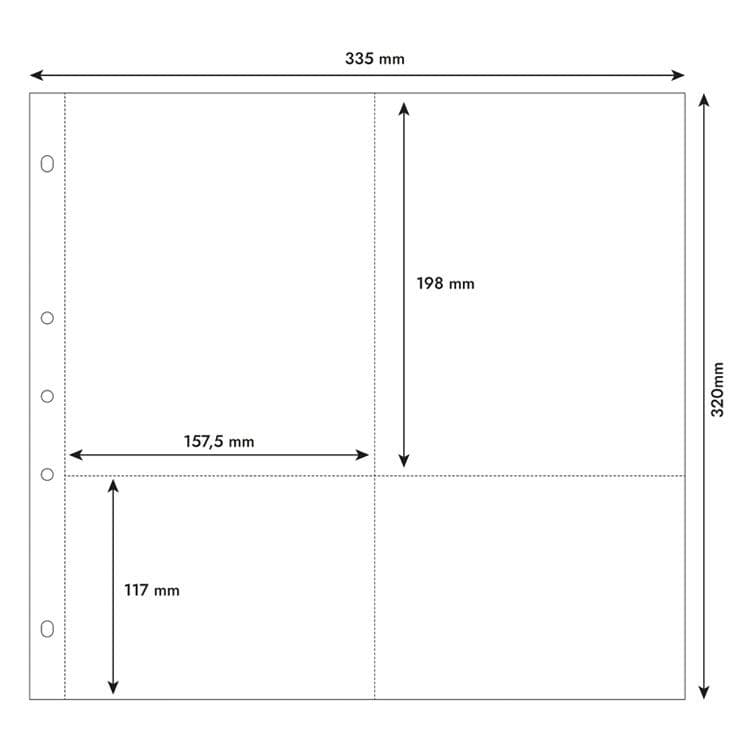 10 Einsteckhüllen Kollektion 1 (30x30) - 4 Fächer – Bild 2