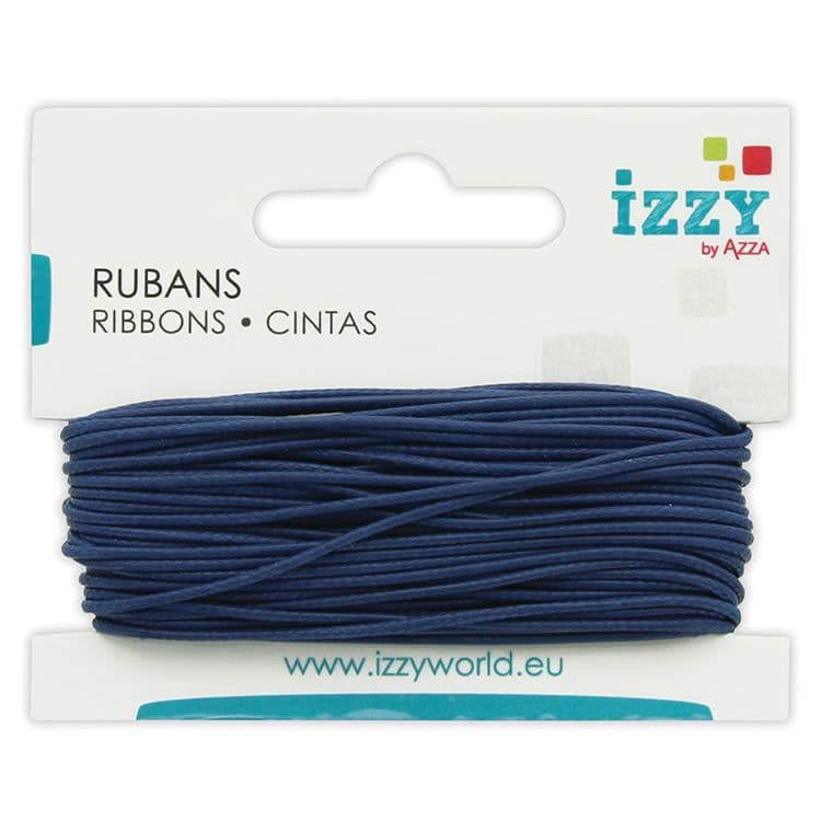 Wachskordel 'Marineblau' (1mm x 10m)