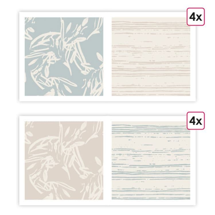 Designpapier A4 ‘Wertvolle Momente’ (8 Stk.)