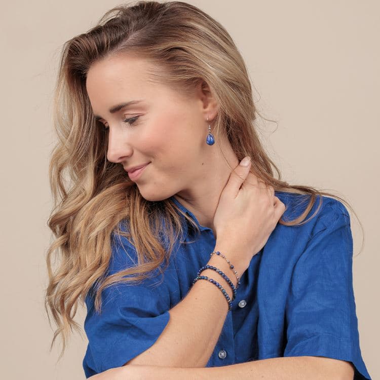 Ohrhänger Lapislazuli – Bild 2