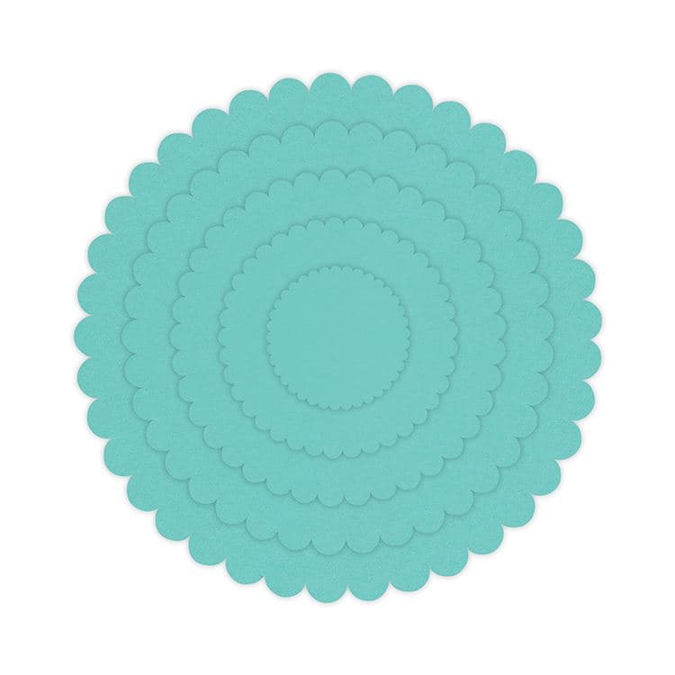 Konzentrische Stanzformen 'Kreise mit Wellenrand' (4 -12 cm) – Bild 2