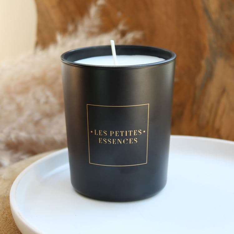Kerzenglas 180 g – Matt Schwarz – Bild 2