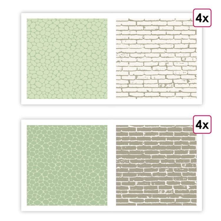 Designpapier A4 ‘Mineralische Textur’ (8 Stk.)
