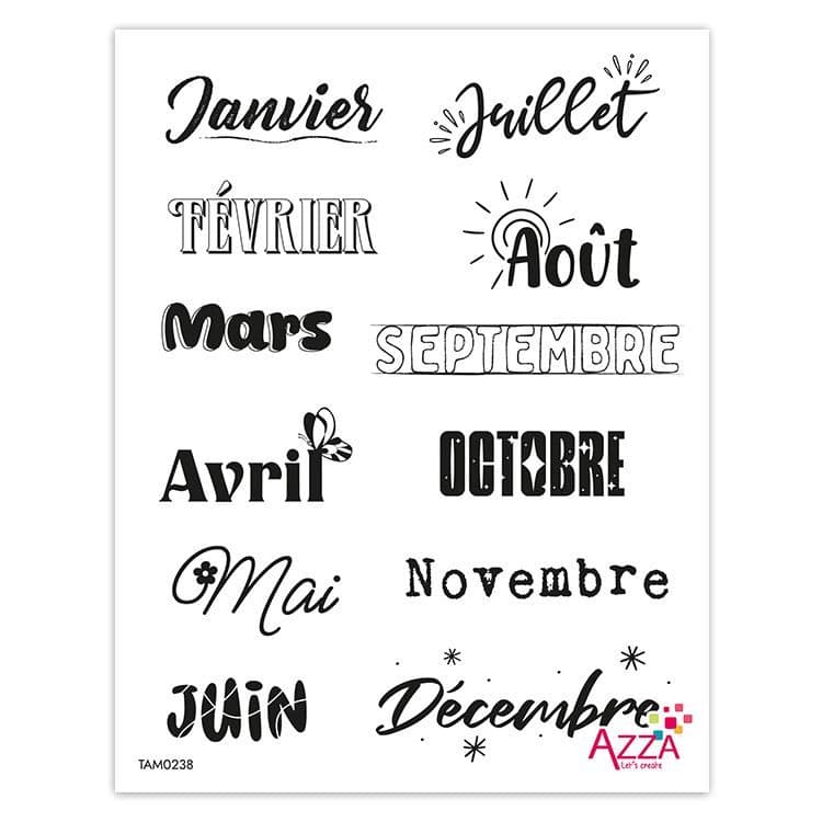 Diamantstempel 'Les mois de l’année' 🇫🇷