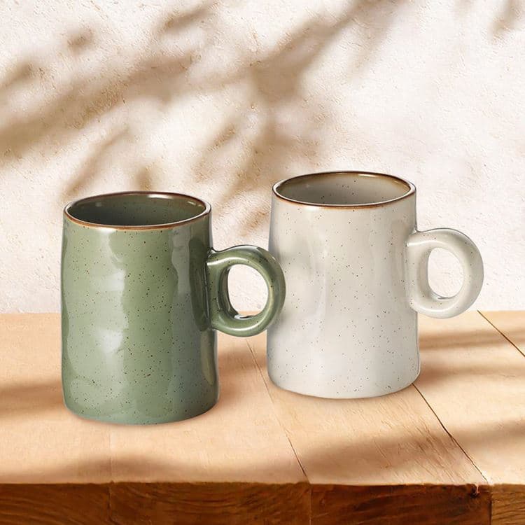 Keramikbecher Creme – Bild 2