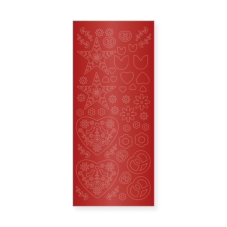 Konturenaufkleber ‘Elsässische Weihnachten’