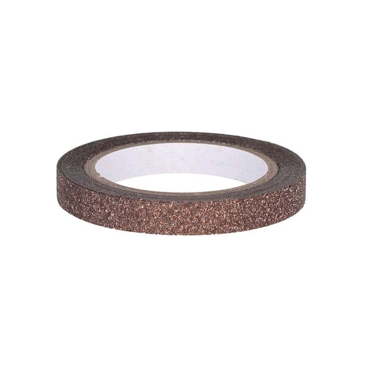 Glitzerband 5mmx5m 'Schokolade'