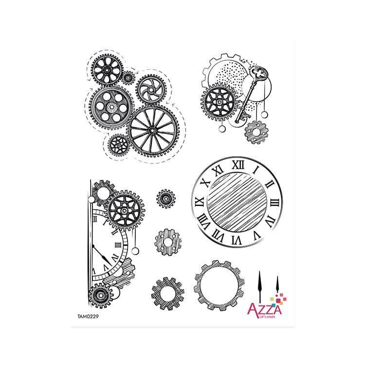 Diamantstempel 'Zahnräder'