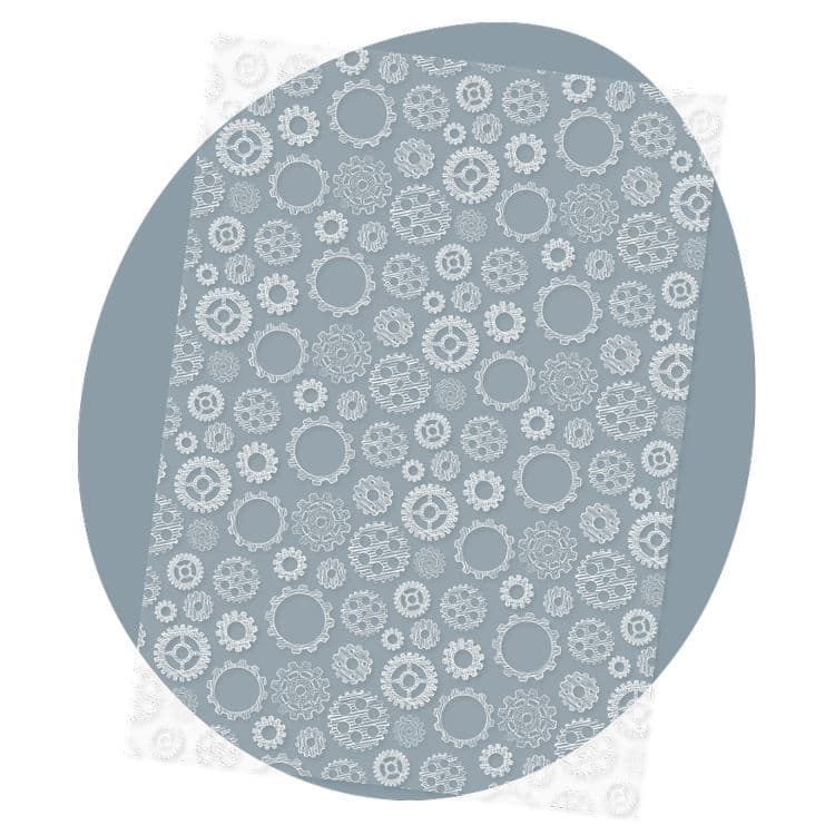 Designer-Acetatfolie A4 'Zahnräder'